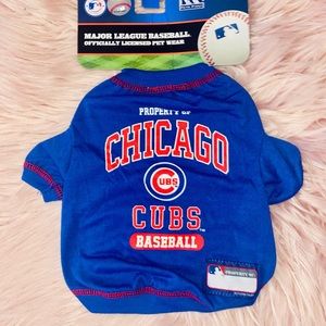 Chicago Cubs Baseball Dog Shirt